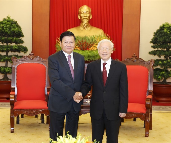 Party chief welcomes Laos Prime Minister