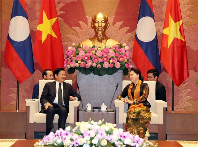 NA leader welcomes Lao PM in Hà Nội