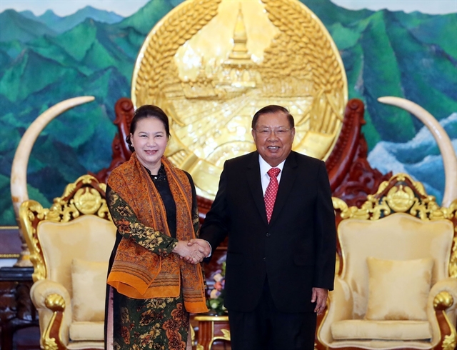 NA chairwoman meets Lao top leader