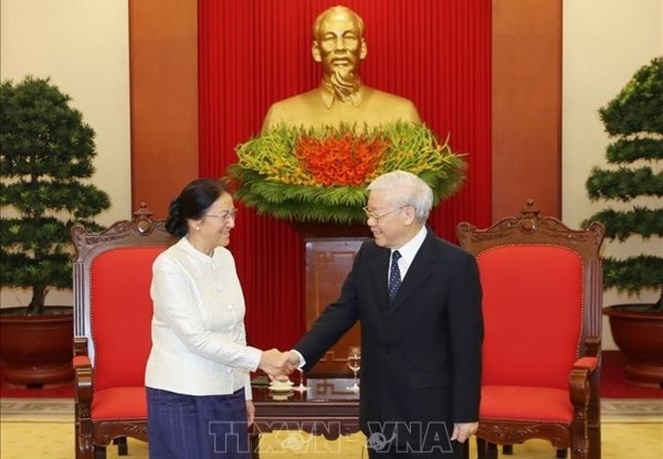 Leader Nguyen Phu Trong hosts Lao top legislator