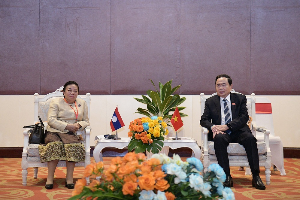 Standing Vice Chairman of The National Assembly Tran Thanh Man Received Deputy Chairman of The Laos National Assembly