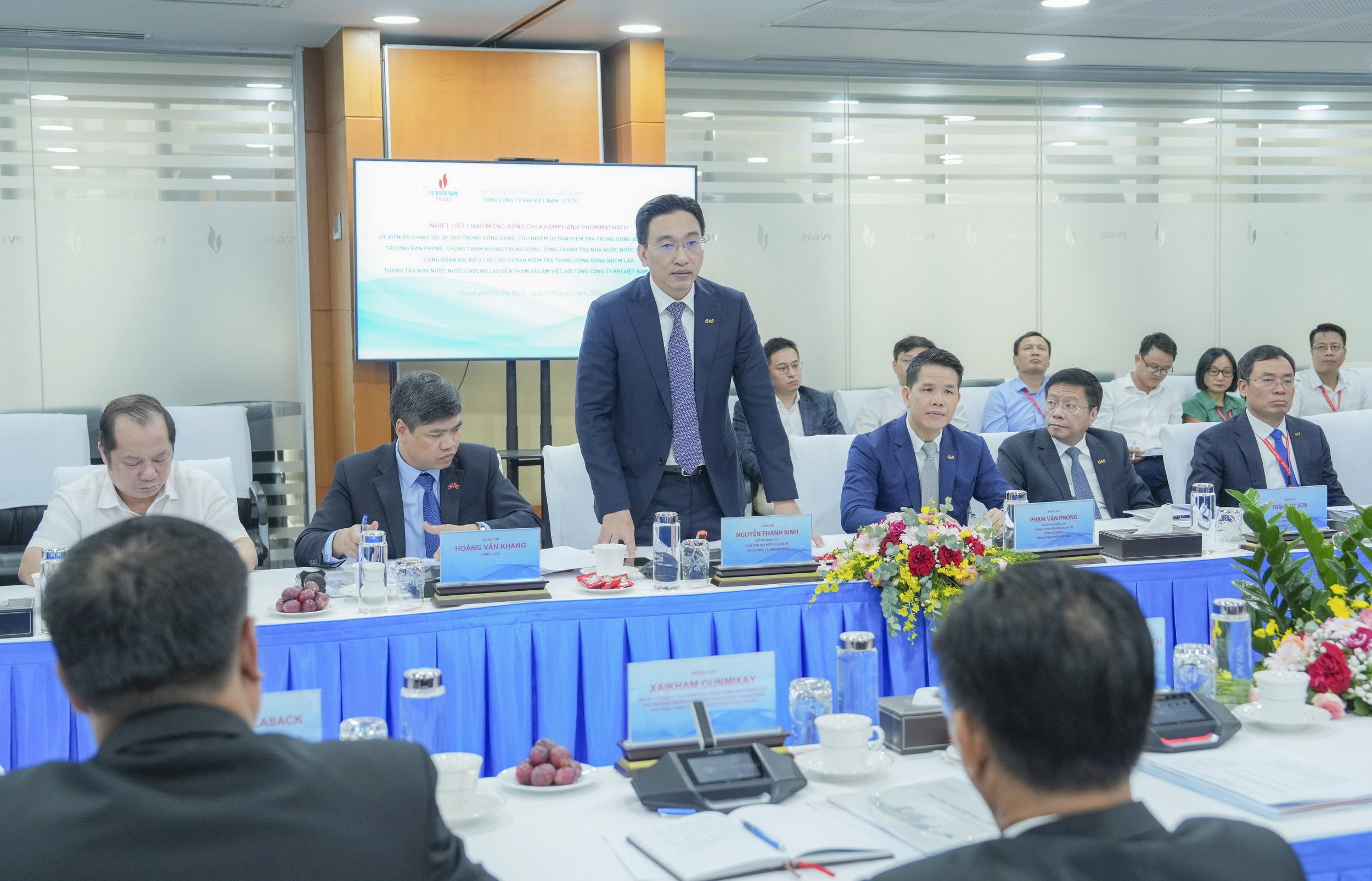 Lao State Inspection Delegation Visits PV GAS